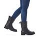 Remonte Mid Calf Boots - Black leather - D8477-01 BRAND TEX SHEEP