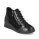 Remonte Hi Tops - Black patent suede - R0773-04 LUNAHI ZIP