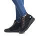 Remonte Hi Tops - Black patent suede - R0773-04 LUNAHI ZIP