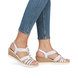 Remonte Wedge Sandals - Silver - R6264-80 HYFAWN