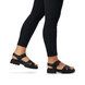 Remonte Flat Sandals - Black leather - D7950-00 ODEON