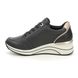 Remonte Trainers - Black leather - D0T03-01 RANZIP WEDGE