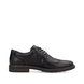 Rieker Brogues - Black leather - 17620-00 BATTY WING