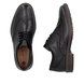 Rieker Brogues - Black leather - 17620-00 BATTY WING