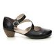 Rieker Mary Jane Shoes - Black leather - 41780-00 SARMILL OPEN