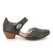 Rieker Comfort Slip On Shoes - Black leather - 53753-00 MIRCIRCLE