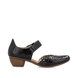 Rieker Comfort Slip On Shoes - Black patent - 43753-02 MIRCIRCLE