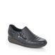 Rieker Comfort Slip On Shoes - Black croc - 44254-00 BODICA TEX