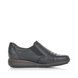 Rieker Comfort Slip On Shoes - Black croc - 44254-00 BODICA TEX