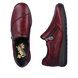 Rieker Comfort Slip On Shoes - Wine - 44265-35 BODICA TEX