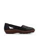 Rieker Comfort Slip On Shoes - Black leather - 44870-00 CINDI VEE