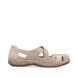 Rieker Mary Jane Shoes - Light Taupe Leather - 46451-60 DAISBACK