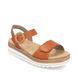 Remonte Wedge Sandals - Orange Leather - D0Q52-38 BILY   FLATFORM