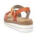 Remonte Wedge Sandals - Orange Leather - D0Q52-38 BILY   FLATFORM