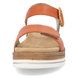 Remonte Wedge Sandals - Orange Leather - D0Q52-38 BILY   FLATFORM