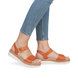 Remonte Wedge Sandals - Orange Leather - D0Q52-38 BILY   FLATFORM