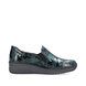 Rieker Comfort Slip On Shoes - Teal Croc - 48752-92 BOCCIAGOO