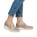 Rieker Comfort Slip On Shoes - Beige Floral - 48761-90 BOCCIAGOO