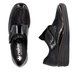 Rieker Comfort Slip On Shoes - Black patent - 487C0-00 BOCCIVEL