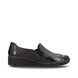 Rieker Comfort Slip On Shoes - Black patent - 53776-00 BOCCIAGO