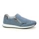 Rieker Comfort Slip On Shoes - Denim blue - 56075-10 BRUNALFA