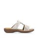 Rieker Slide Sandals - Off White Gold - 60885-60 REGITUVEL