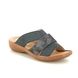 Rieker Slide Sandals - Navy - 60897-14 REGISLIDE