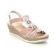 Rieker Wedge Sandals - Rose pink - 619B2-31 HYFAWNTI