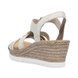 Rieker Wedge Sandals - Light Gold - 619B2-60 HYFAWNTI