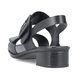 Rieker Comfortable Sandals - Black leather - 62663-01 LOKOOKY