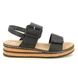 Rieker Wedge Sandals - Black - 62950-00 LOTUR SLIM