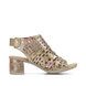 Rieker Heeled Sandals - Beige Floral - 64780-90 ALOR HIFRONT