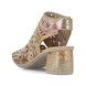 Rieker Heeled Sandals - Beige Floral - 64780-90 ALOR HIFRONT