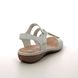 Rieker Comfortable Sandals - WHITE LEATHER - 659C7-80 TITILATER