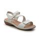 Rieker Comfortable Sandals - WHITE LEATHER - 659C7-80 TITILATER