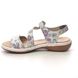 Rieker Comfortable Sandals - WHITE  - 659C7-91 TITILATER