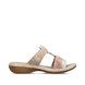 Rieker Slide Sandals - Beige Floral - 659X6-90 TITILEVE