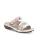 Rieker Slide Sandals - White Multi - 659X6-91 TITILEVE