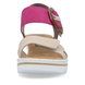 Rieker Wedge Sandals - Beige Fuchsia - 67476-31 MONTUR