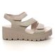 Rieker Wedge Sandals - Beige - 68055-62 NIKITUR