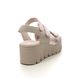 Rieker Wedge Sandals - Beige - 68055-62 NIKITUR