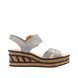 Rieker Wedge Sandals - Light Gold - 68176-40 HITUR