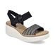 Rieker Wedge Sandals - Black - 69176-00 HIMARI