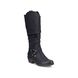 Rieker Knee-high Boots - Black - 93670-00 BERNALO TEX
