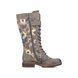 Rieker Knee-high Boots - Taupe floral - 94734-90 FRESH TEX LACE