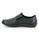 Rieker Comfort Slip On Shoes - Black leather - L1751-00 CELIA 72