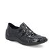 Rieker Comfort Slip On Shoes - Black croc - L1751-02 CELIA 72