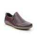 Rieker Comfort Slip On Shoes - Brown Wine - L7571-25 ZIGSHU TEX