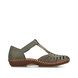 Rieker Closed Toe Sandals - Olive Green - M1688-54 VALL TBAR