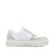 Rieker Trainers - White Grey Leather - M1909-80 LOMAZ PLATFORM